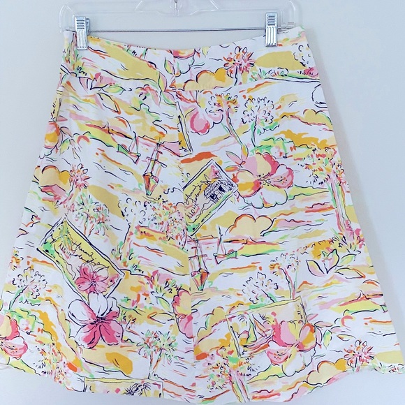 EXPRESS Aloha Hawaiian A-line skirt size 6 - Picture 3 of 9